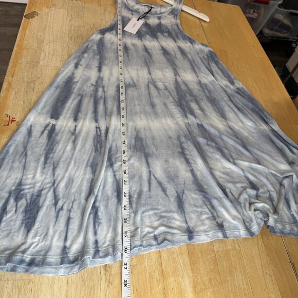 Z SUPPLY Tank Dress Cotton Jersey Medium Blue New Tie Dye Loungewear Coastal Fun - Picture 9 of 12